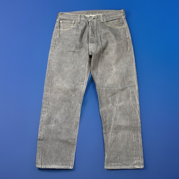 Levi's Other - Levis 501 XX Mens Button Fly Denim Jeans 36X30 Gray Straight Fit